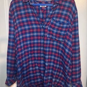 Stunning Women’s Tommy Jeans blue Red Plaid Shirt